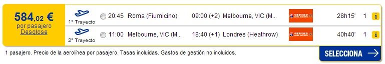 roma-melbourne-londres