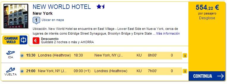 vuelo+hotel nueva york
