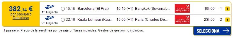 bcn-bkk y kul - paris